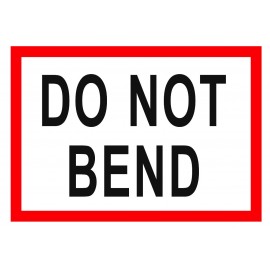 105 x 75 Do Not Bend Pallet Labels, 76mm Core, 500 Labels/Roll