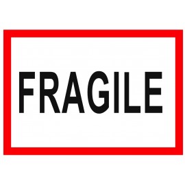 105 x 75 Fragile Pallet Labels, 76mm Core, 500 Labels/Roll