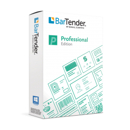 BarTender 2022 Professional and 1 Printer License (includes 1 Year of Standard Maintenance & Support)