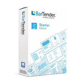 BarTender 2022 Starter and Three Printer Licenses (includes 1 Year of Standard Maintenance & Support)
