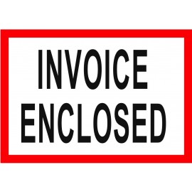 105 x 75 Invoice Enclosed Pallet Labels, 76mm Core, 500 Labels/Roll